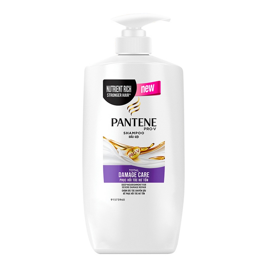 Combo 2 Chai Dầu Gội Pantene Chăm Sóc Hư Tổn 650G + Tặng Túi đựng đồ cá nhân thời trang