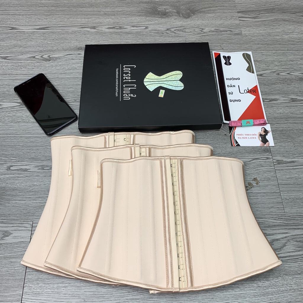 Đai nịt bụng latex giảm mỡ sau sinh, gen nịt bụng 25 xương định hình vòng eo