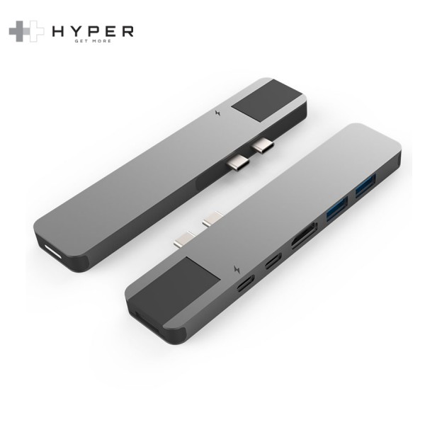 Cổng Chuyển HyperDrive Net 6-in-2 Hub For USB-C MacBook Pro 2016/ 2017/ 2018 CHÍNH HÃNG