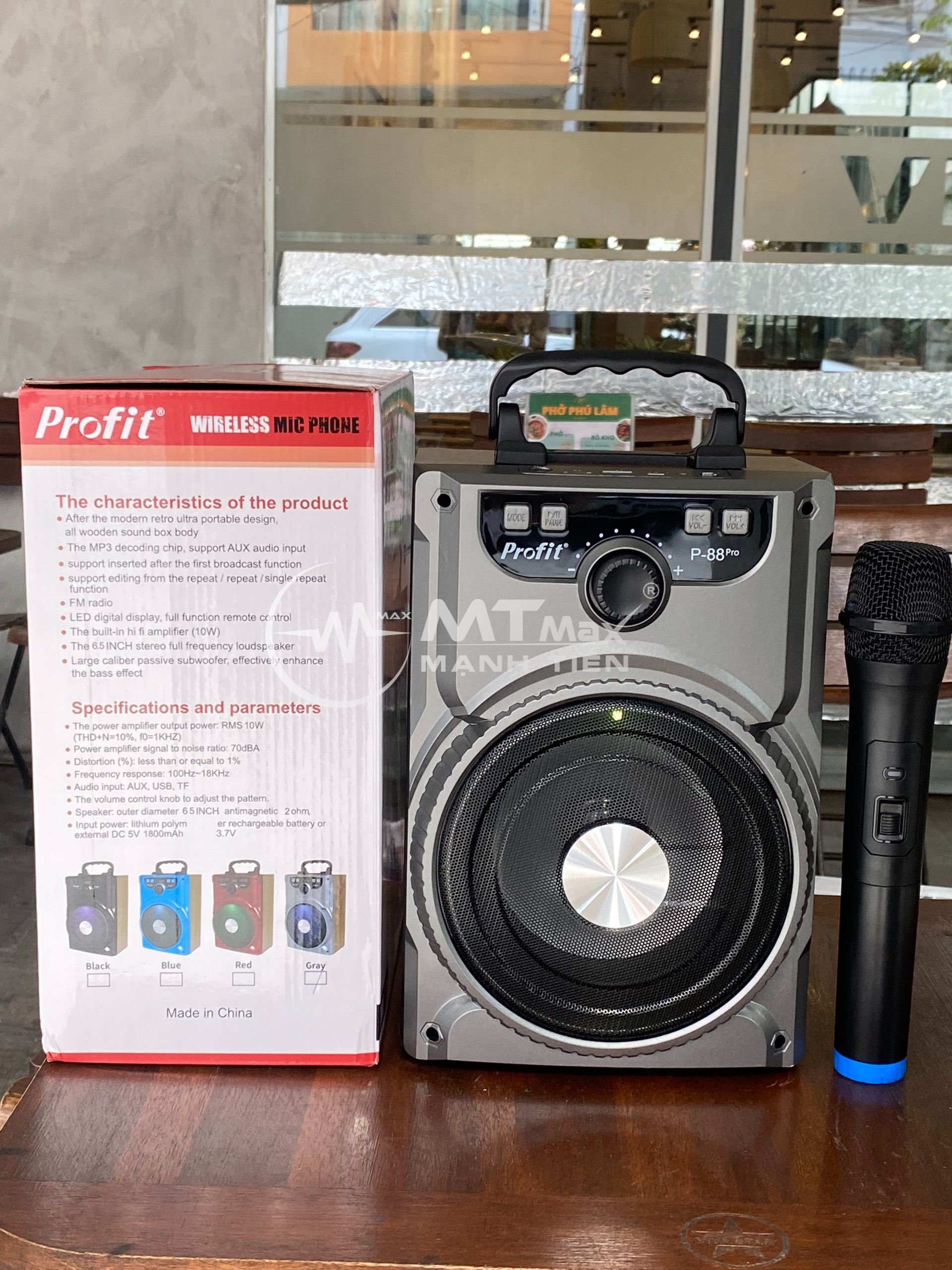 Loa karaoke P88 PRO âm thanh to rõ có kèm micro không dây- Chuyên nghe nhạc, karaoke gia đình, trợ giảng, đi chơi, du lịch, âm thanh tốt