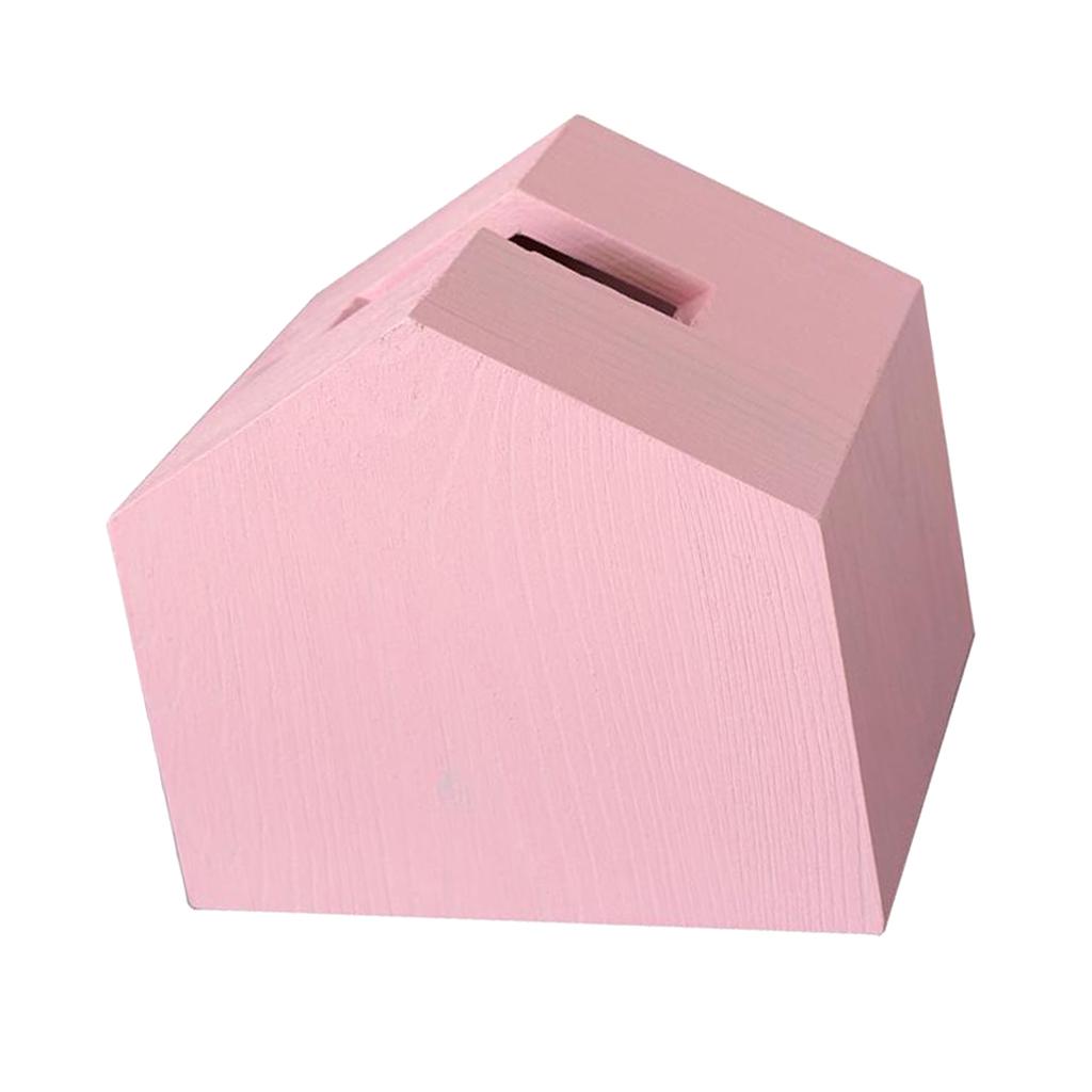 Wooden Tissue Box Cover Home Car Office Paper Napkin Holder Box