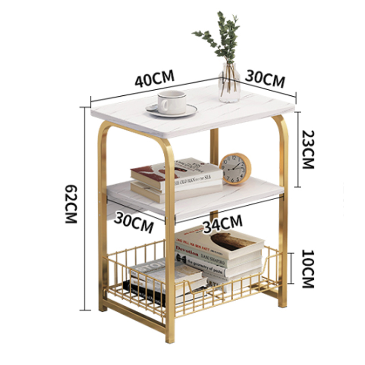 Bàn Để Đồ Dùng 3 Tầng Đa Năng Trong Nhà, Ngoài Hiên, Bàn Uống Trà Phòng Khách Gỗ Óc Chó Cao Cấp