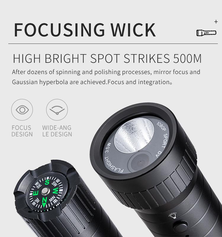 Action Camera HD 1080P Waterproof Helmet Video Recording Cameras with Flashlight Mini Sport Cam DV Webcam