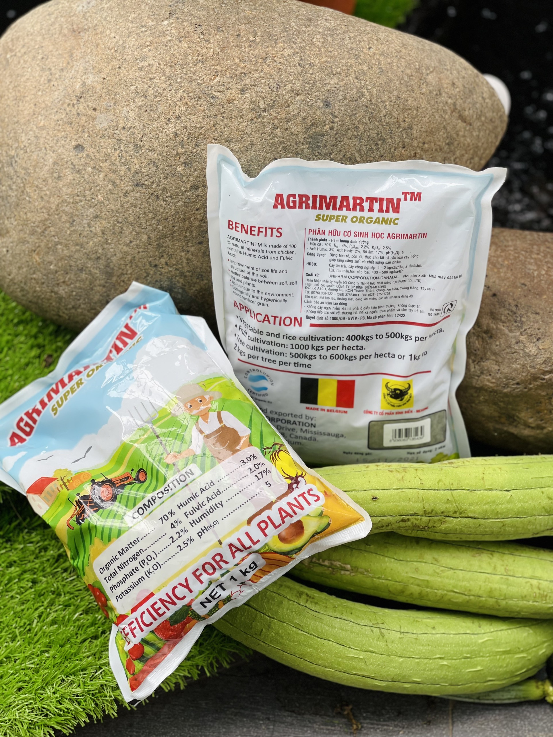 Phân Hữu Cơ Viên Nén Cao Cấp - Agrimartin loại 1Kg