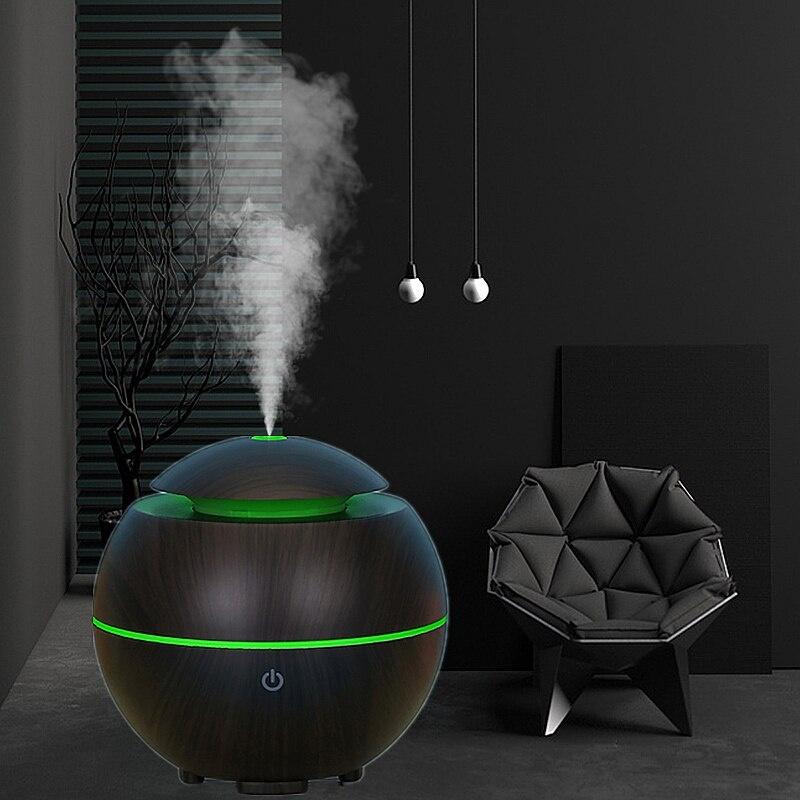Electric Aroma Diffuser Air Humidifier Essential Oil Diffuser Ultrasonic Remote Control Color LED Lamp Mist Maker Home