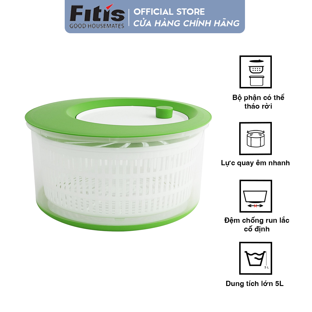 Rổ Quay Rau Fitis Xanh Lá - FB-01G1