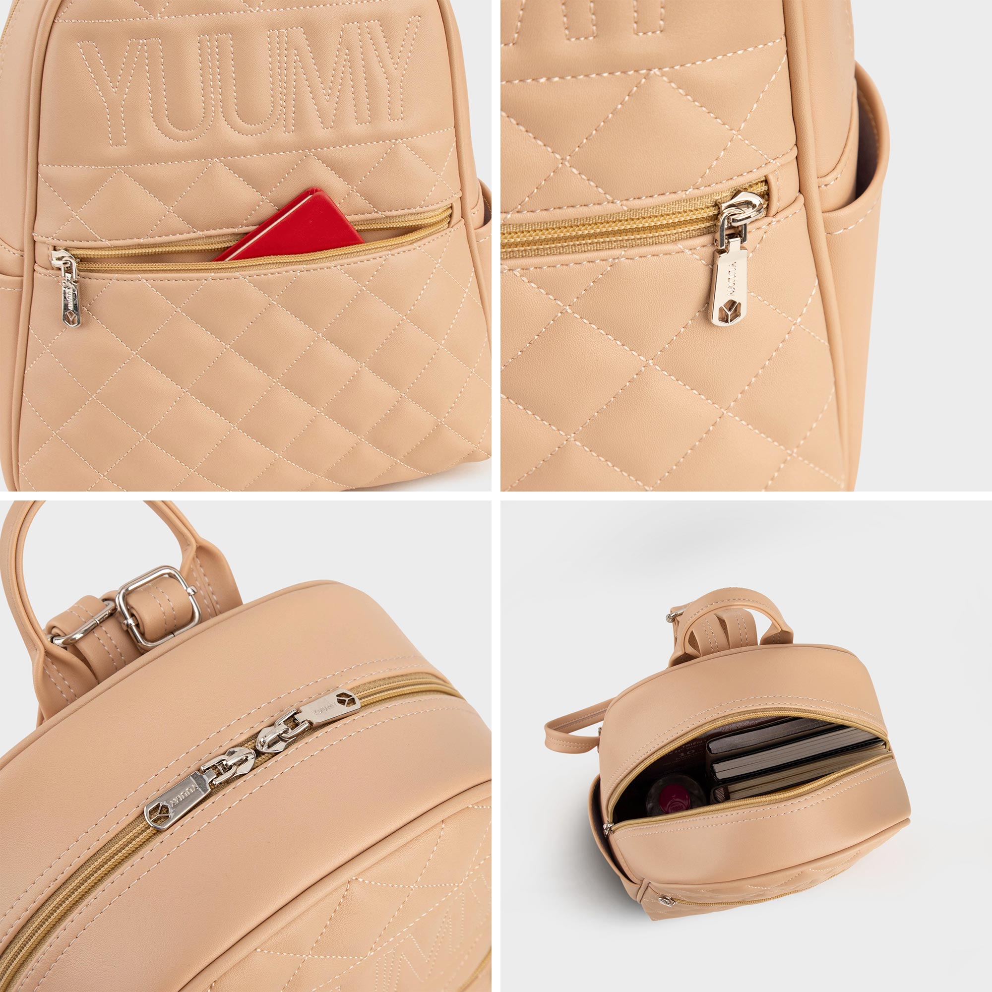 Balo Yuumy ( Thời trang nữ dập chỉ cỡ lớn - Balo da Seasand YBA95 )