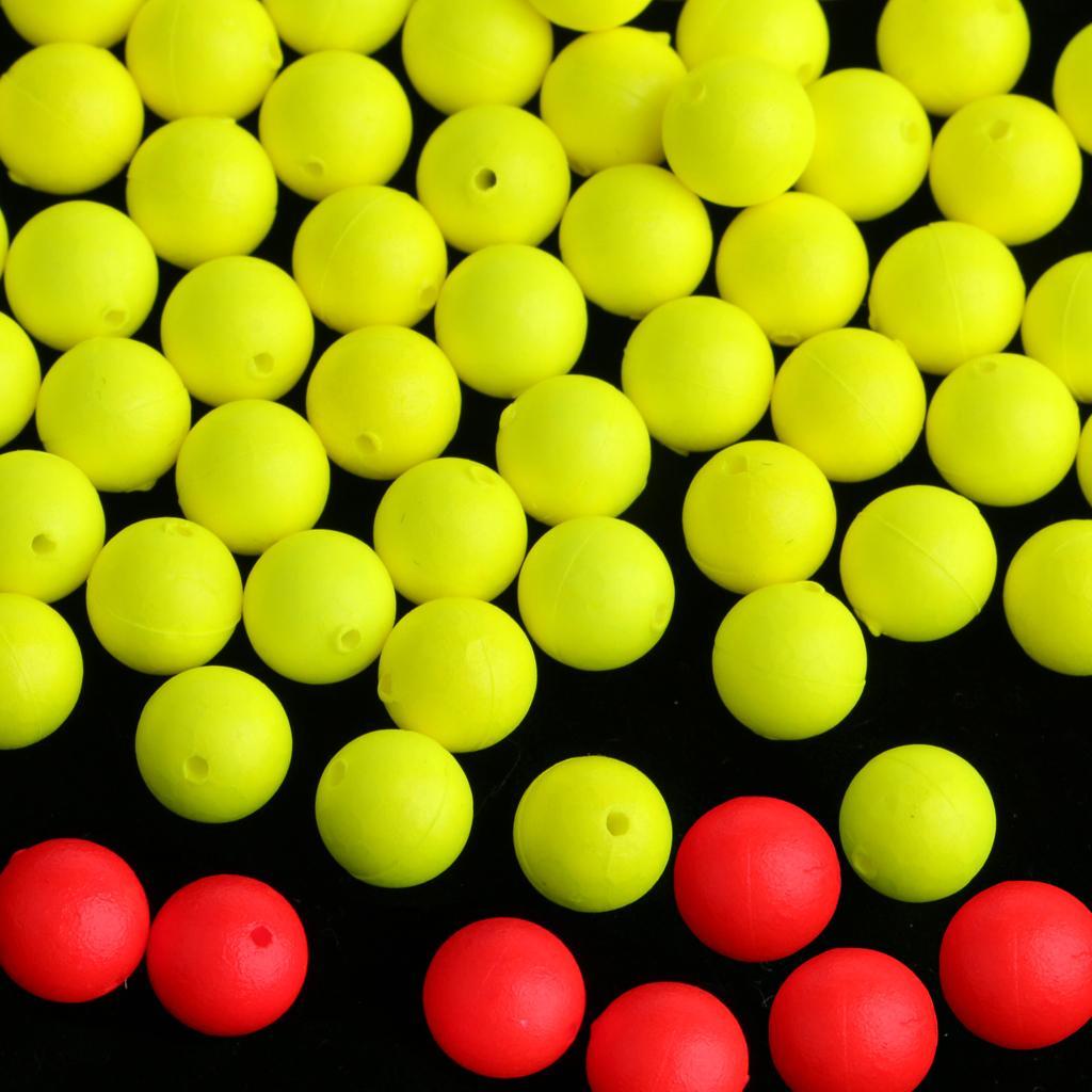 400pcs Fishing Floating Bobbers Ball EVA Foam Indicator 7/8.3mm