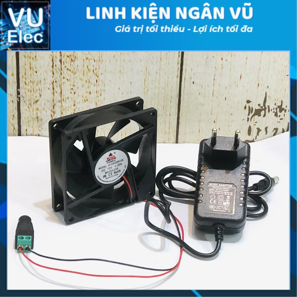 Bộ Quạt Tản Nhiệt Hút Khói Hàn 12V Quạt Tản Nhiệt, Quạt Máy 12V Cho Máy Tính, Thú Cưng, Bể Cá