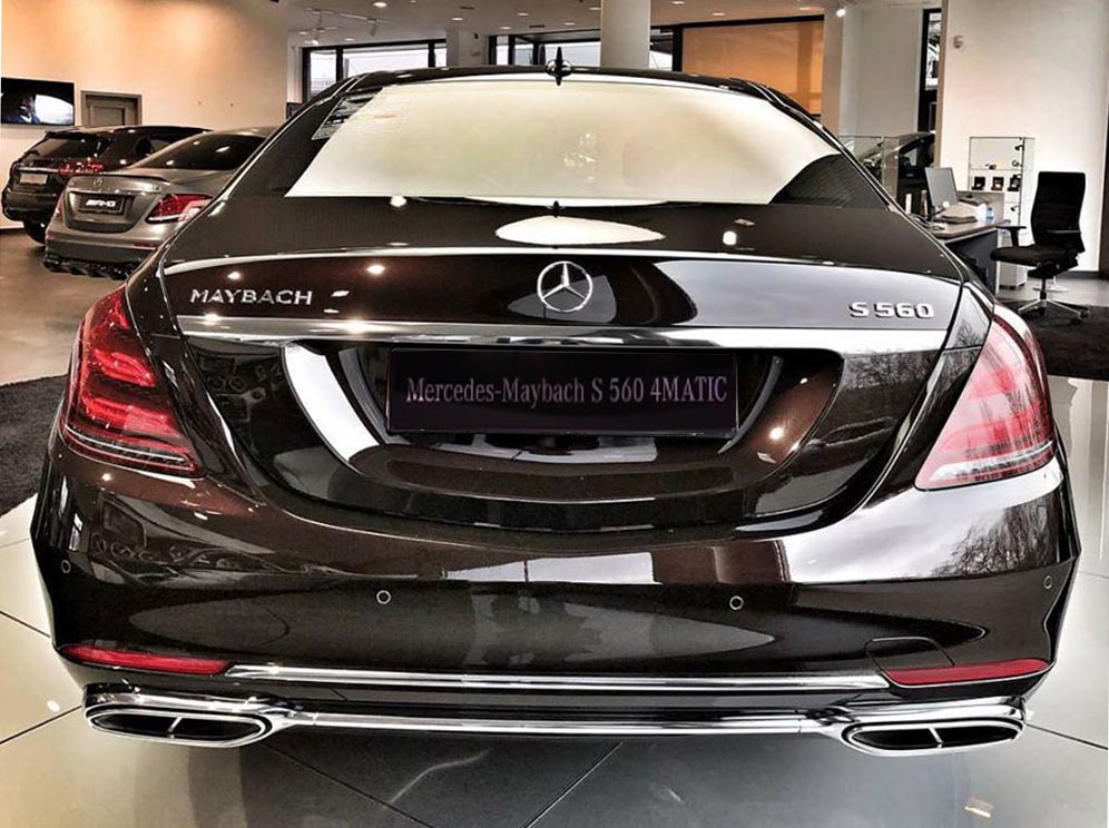 Decal tem chữ S560 dán đuôi xe ô tô Mercedes Maybach