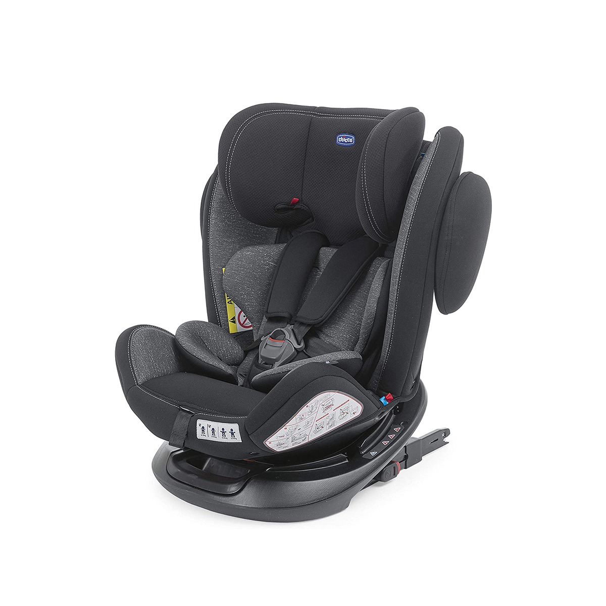 Ghế ngồi ô tô Chicco Unico Plus Isofix 0-12Y xoay 360˚ Đen Shadow