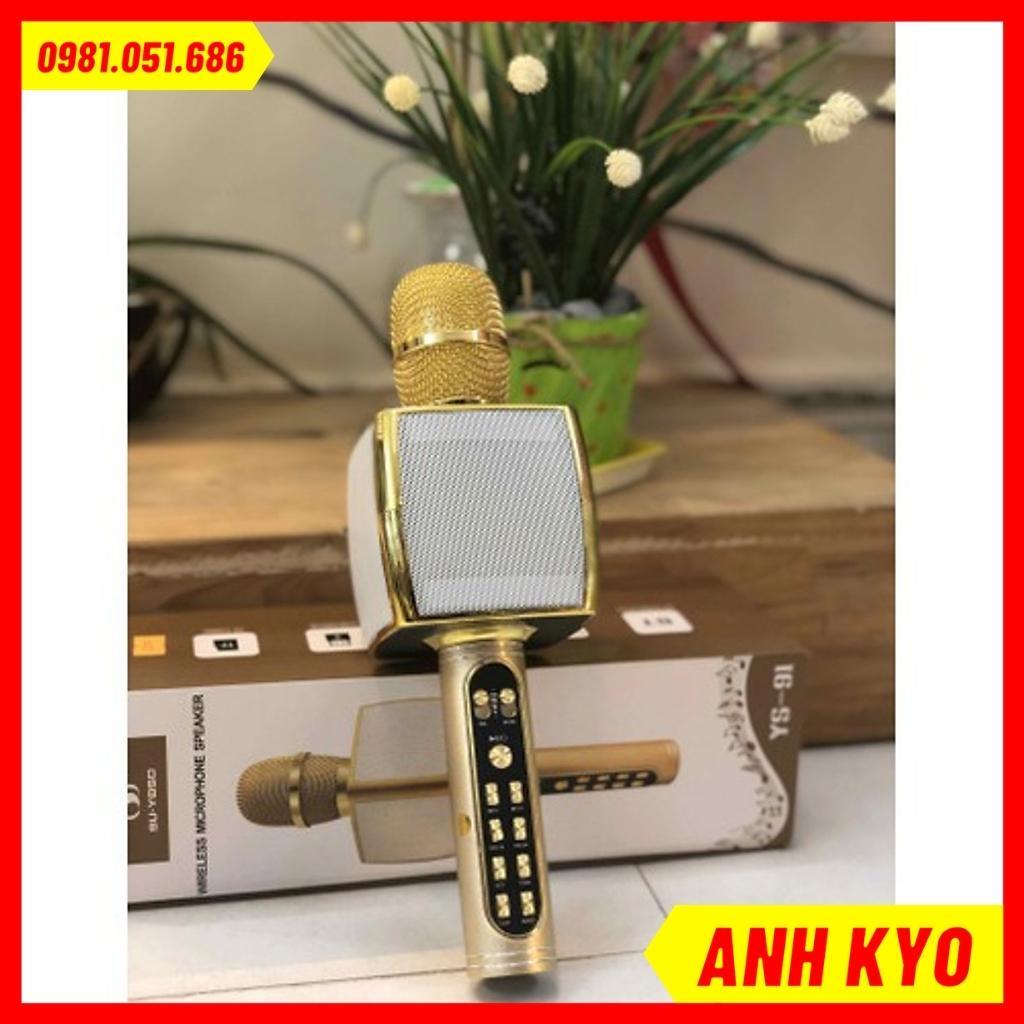 Micro không dây karaoke GrownTech YS 91 mic hát kara hỗ trợ thu âm, live streams BH 6 tháng