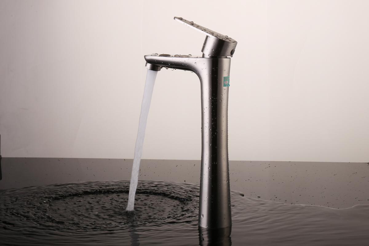 Vòi lavabo điếu nóng lạnh, Inox SUS 304 Eurolife EL-T023