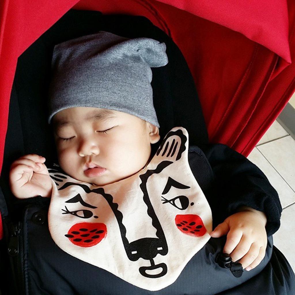 Waterproof Bibs Baby Kids Tiger/Bear Cotton Bandana Feeding Saliva Towel Children Supplies