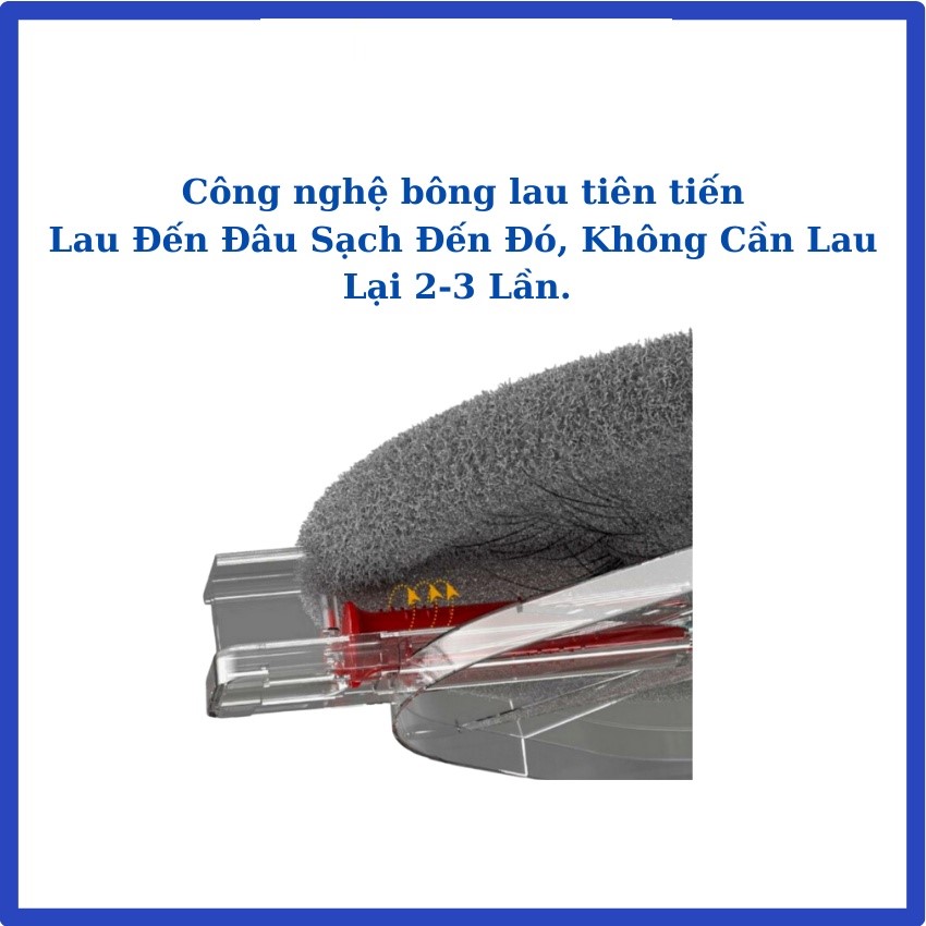 Cây Lau Nhà Tách Nước Thải Vera Thế Hệ Mới 2 Ngăn Công Nghệ Hàn Quốc - Hàng chính hãng