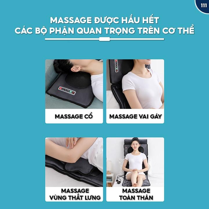 Thảm Massage Đa Năng Kèm Remote Có Đến 30 Đầu Massage Tiện Lợi Kèm Gối Nằm Và Túi Ngâm 111