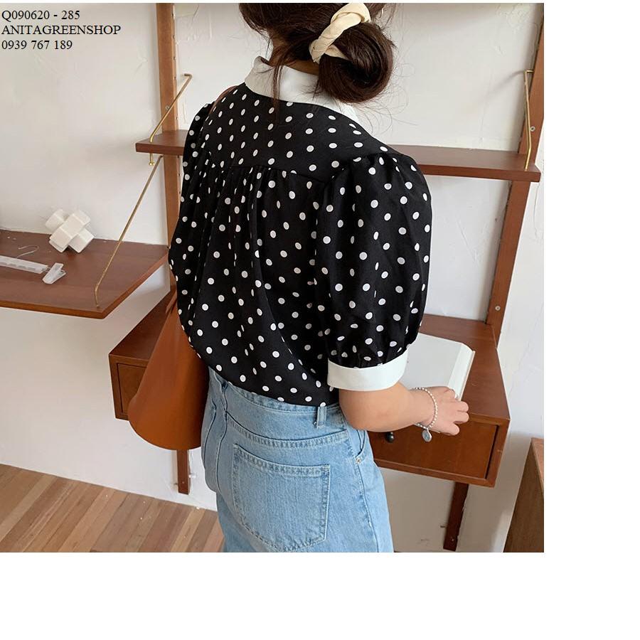 Q090620 ÁO SƠ MI CHẤM BI
