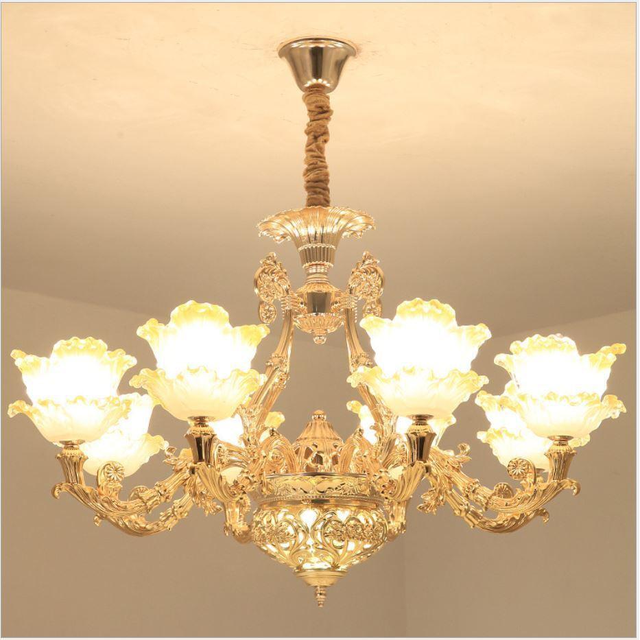 Đèn chùm ALISTAR phong cách Châu Âu hiện đại cao cấp loại 6, 8, 15 tay đẹp long lanh - Tặng kèm bóng Led cao cấp