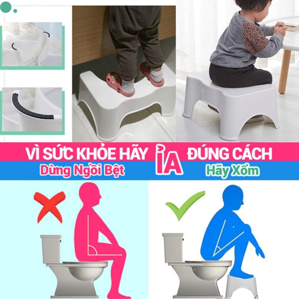 Ghế kê chân toilet bồn cầu Notoro INOCHI để chân khi đi vệ sinh dễ dàng và thoải mái chống táo bón GHETOILET