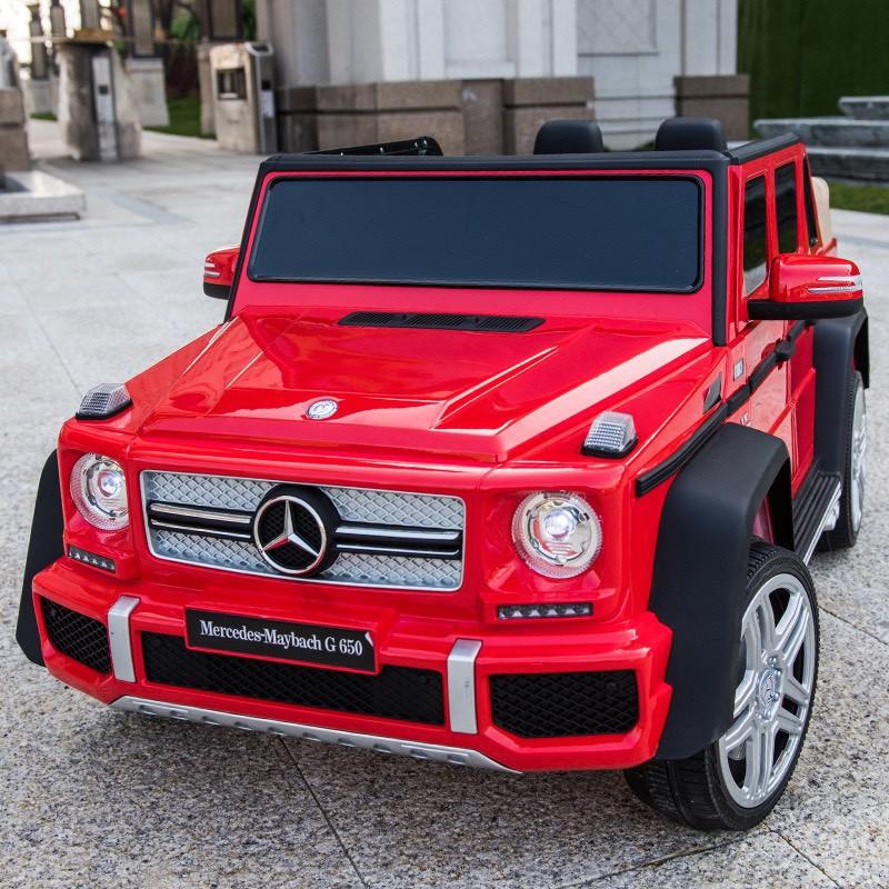 Ô tô xe điện điều khiển tự lái MERCEDES MAYBACH G650 bánh hơi ghế da cao cấp 4 động cơ