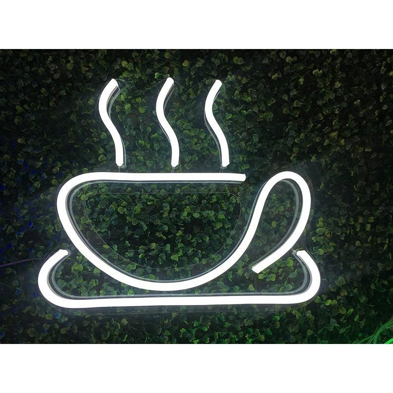 Đèn LED neon sign hình TÁCH TRÀ |  Sử dụng điện 12V | Chuyên dùng trang trí tường, trang trí phòng ngủ, trang trí nhà , trang trí quán coffee, trang trí cửa hàng.