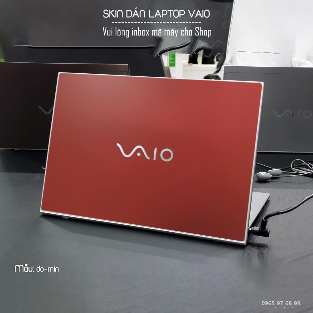 Skin dán Laptop Sony Vaio màu đỏ mịn (inbox mã máy cho Shop)