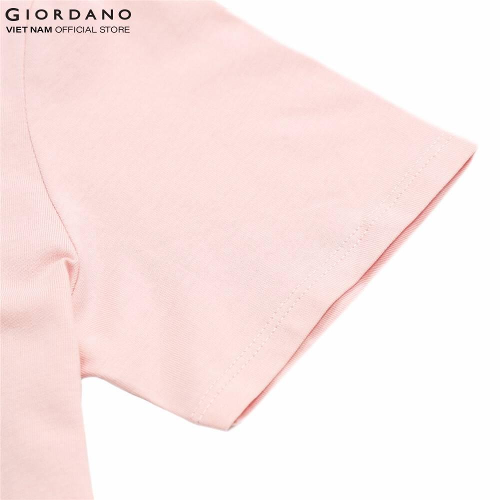 Áo thun ngắn tay cổ tim nữ Giordano 05320248