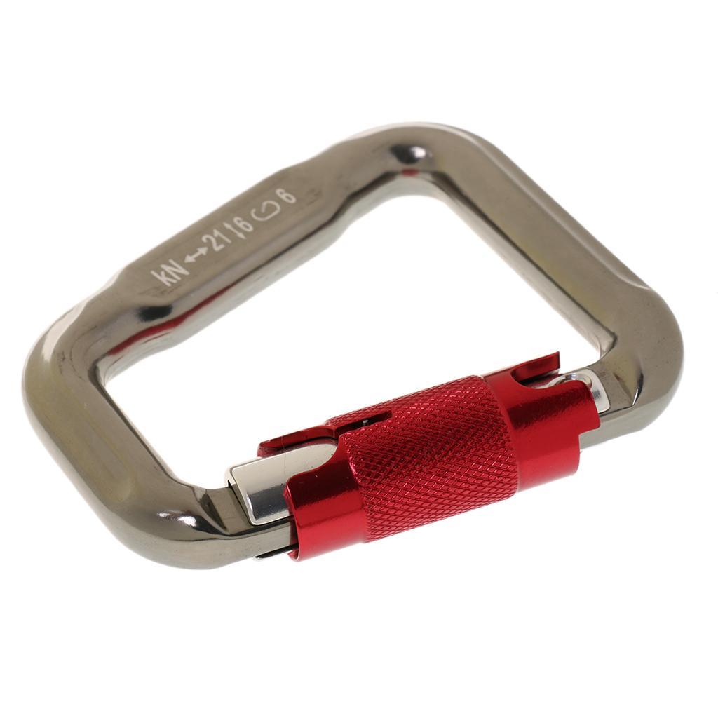 2 Pieces 21KN / 2100kg Heavy Duty Auto Locking Carabiner Paraglider Paragliding Climbing Equipment
