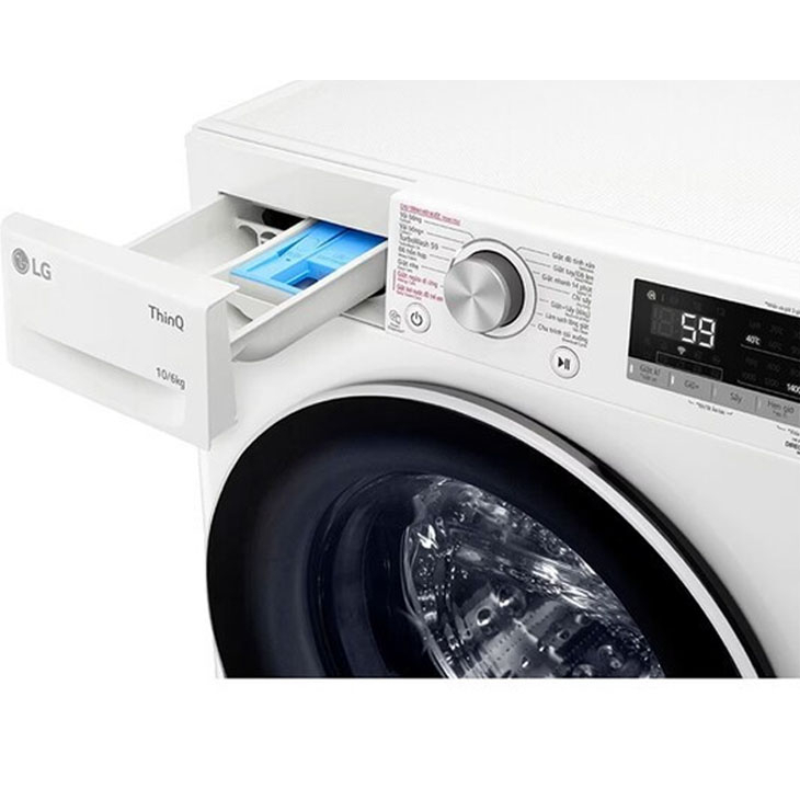 FV1410D4W1 - MÁY GIẶT &amp; SẤY CỬA TRƯỚC LG FV1410D4W1 - Hàng chính hãng