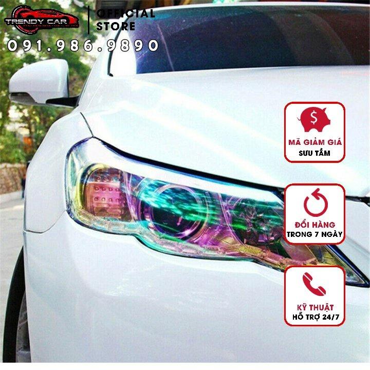 Cuộn Phim Dán Đổi Trang trí ô tô Màu Ngọc Trai Cho Đèn Pha Ô tô loại cao cấp Trang trí ngoại thất ô tô loại dày và tốt