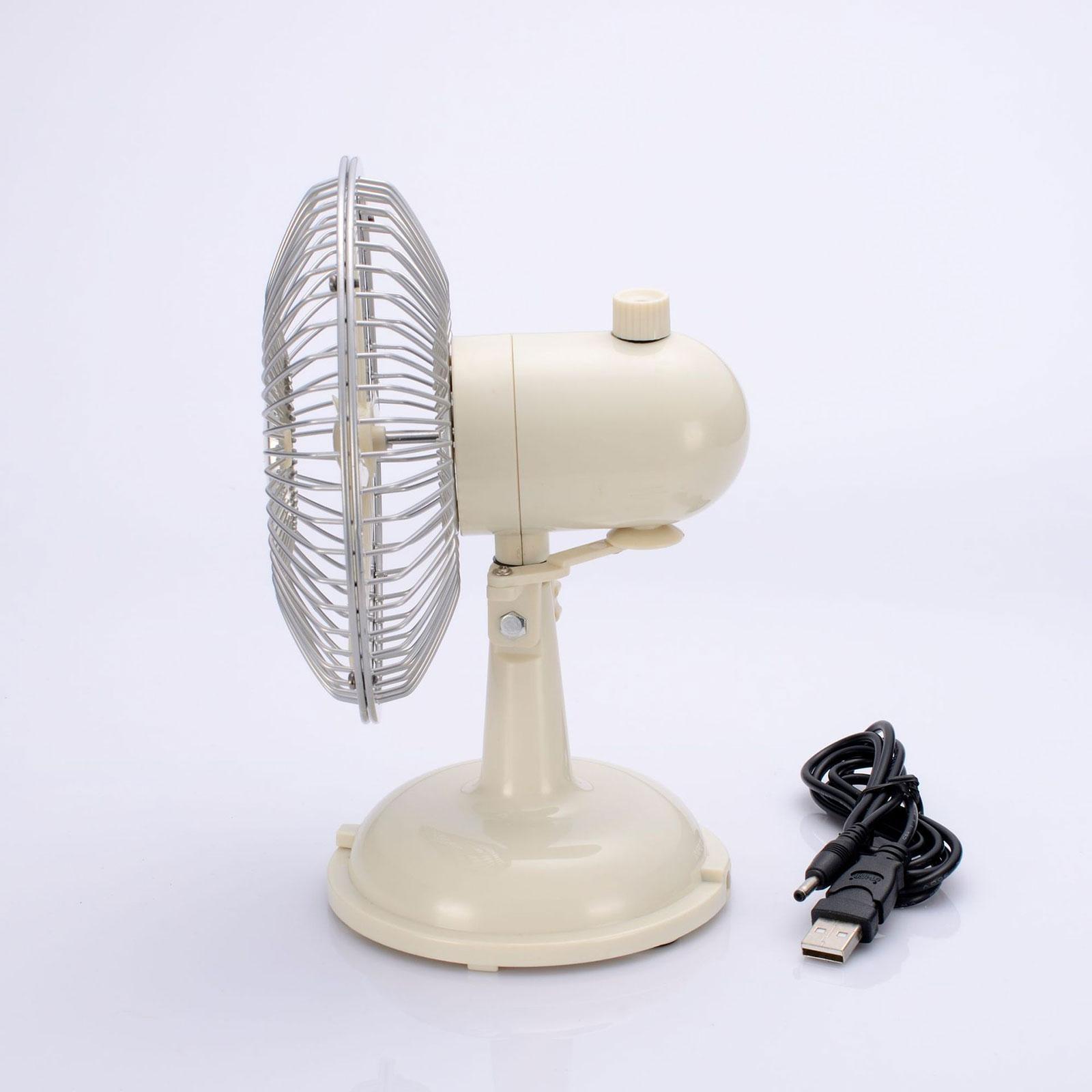 Mini Desk Fan Shaking Head Fans 2 Speeds Indoor Quiet Compact Small Cooling Fan Personal Portable Fan for Outdoor Home Desktop Office Camping
