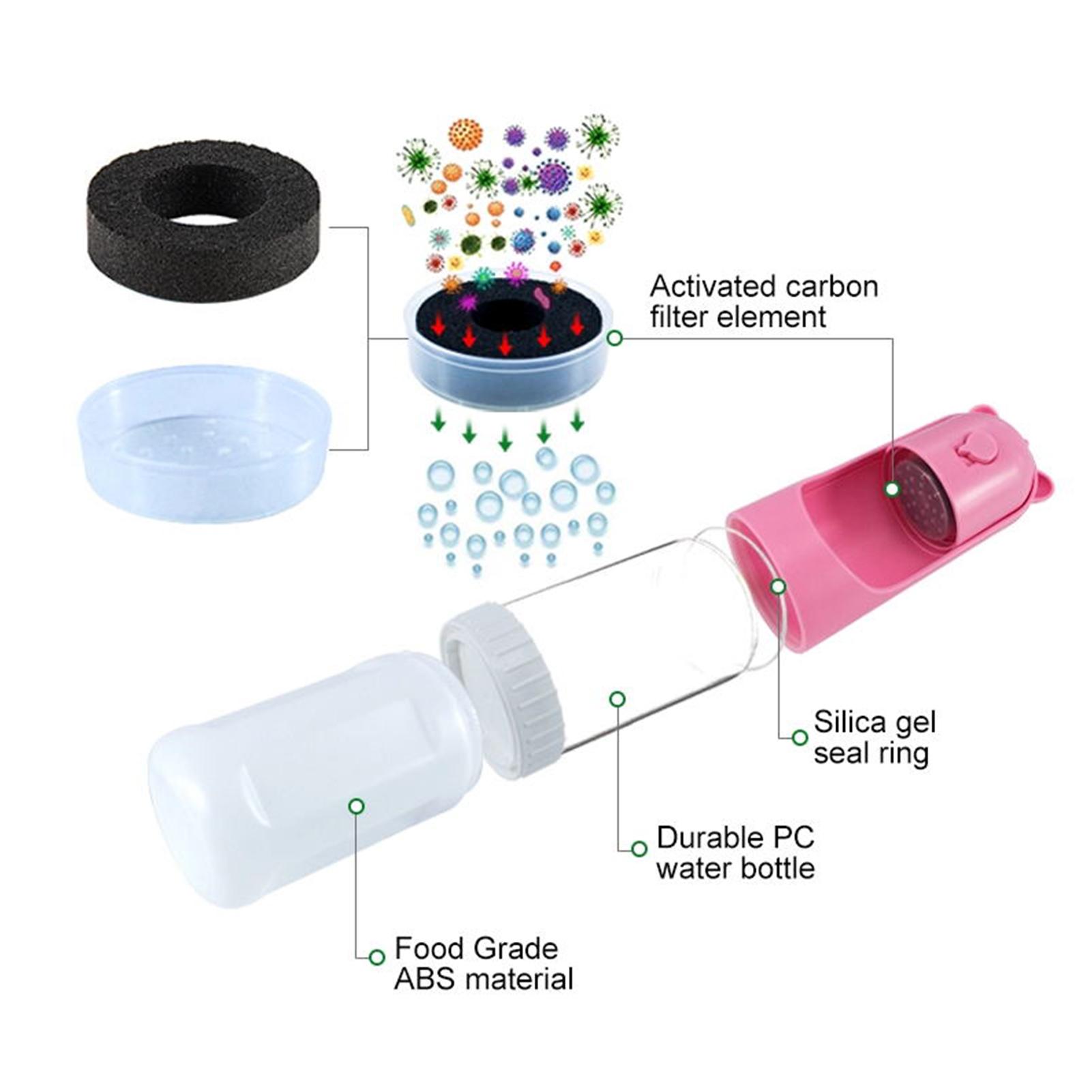 Máy lọc nước cho thú cưng 220mL tích hợp bát đựng thức ăn 120g