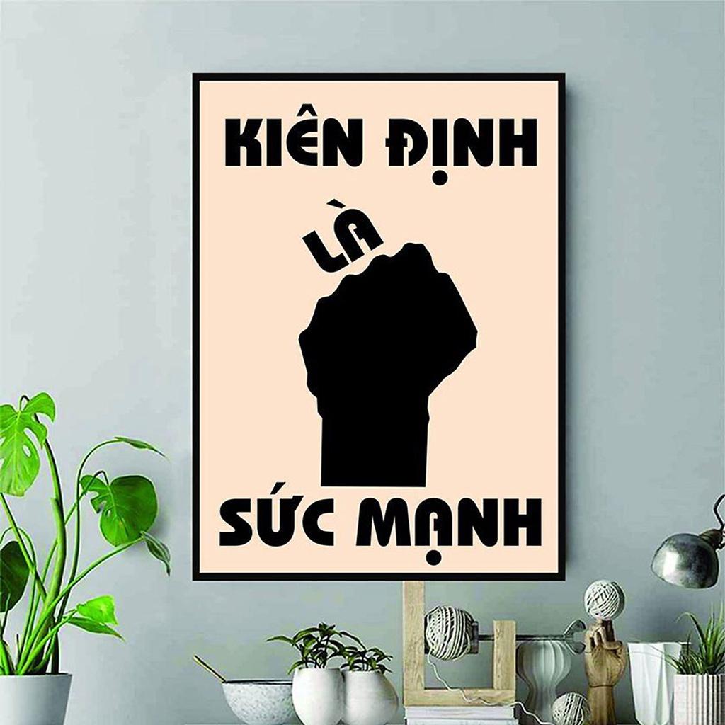 15 mẫu Tranh slogan treo tường tạo động lực học tập bằng gỗ 20 x 27 cm