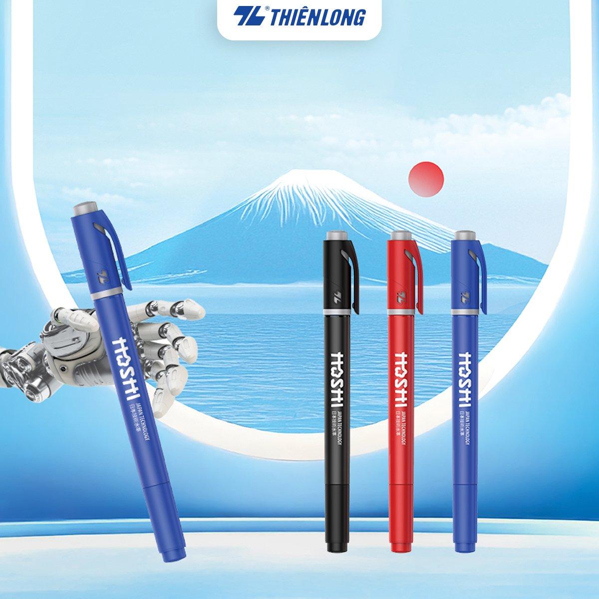 Combo 10 Bút lông dầu Hoshi Thiên Long PM-019/HS - Công nghệ Nhật Bản