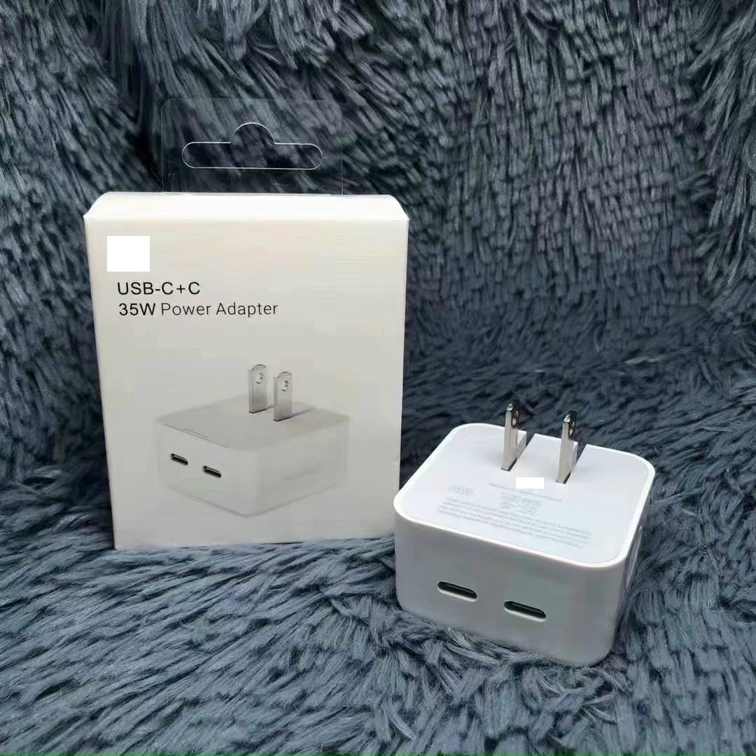 Củ Sạc Nhanh công suất cao 35W - Sạc Đôi Siêu Tốc với 2 cổng type C, Tiện Dụng - Sạc được cho nhiều loại điện thoại - Hàng chính hãng