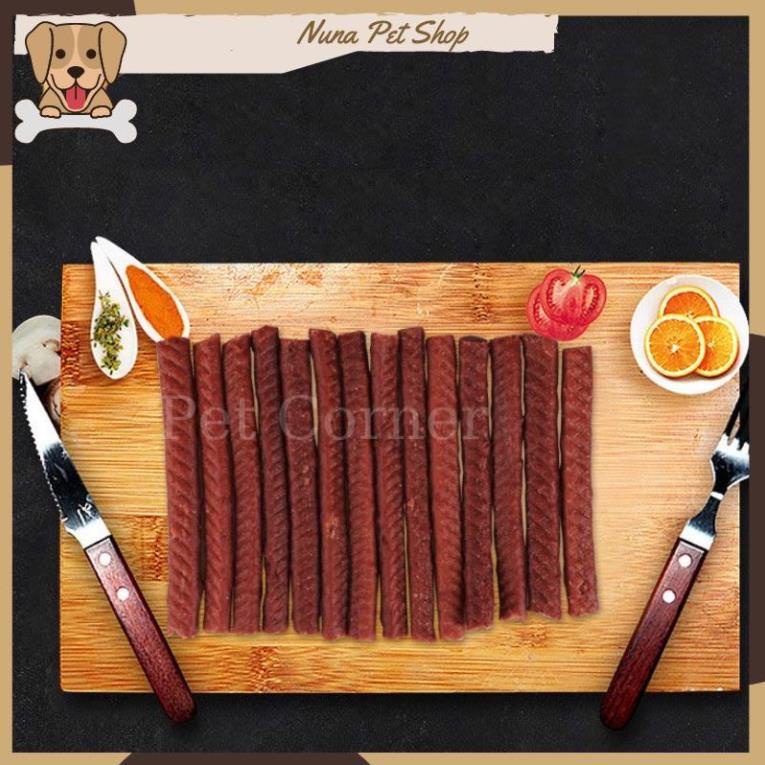 Thịt bò cao cấp Hello Joy thơm ngon, bổ sung canxi cho chó (Gói 500gr) - Bánh thưởng cho chó, đồ ăn vặt cho thú cưng