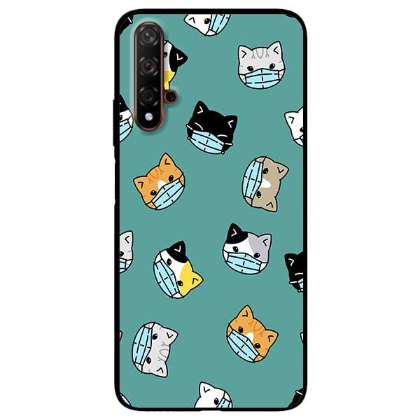 Ốp lưng dành cho Huawei Nova 5T - Mèo Đeo Khẩu Trang