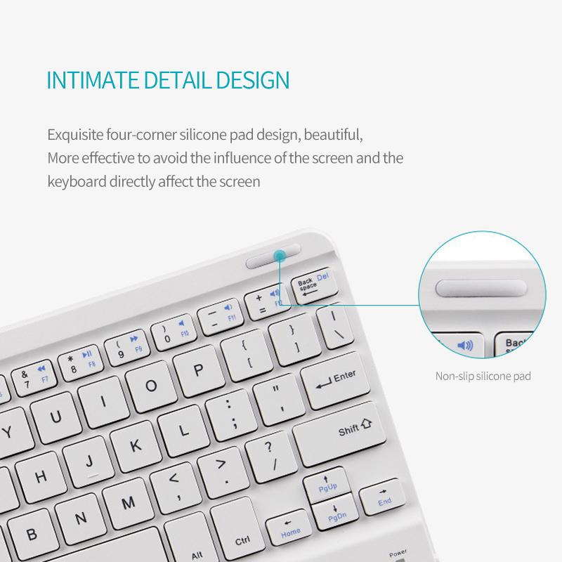 Bàn Phím Không Dây Bluetooth Có Bàn Di Chuột Đa Năng Di Động Không Dây Bàn Phím Có Bàn Di Chuột Cho Máy Tính Bảng Laptop iPad Smart Tivi