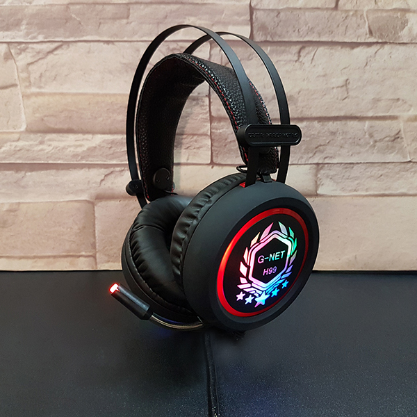 Tai nghe Gaming G-Net H99 chuyên game, có mic, LED nhiều màu, Jack tròn 3.5mm I Gaming Head Phone Gnet H99 LED