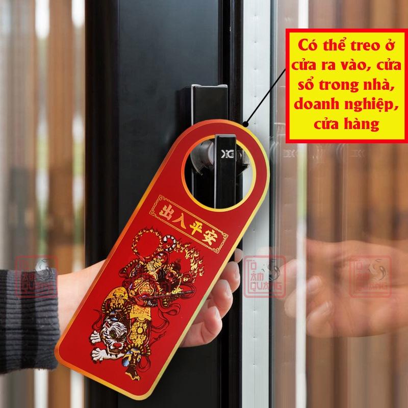 Móc khóa thẻ thần phong thủy treo cửa cát tường thần tài đẹp mang lại bình an, đại cát đại lợi, công danh thăng tiến