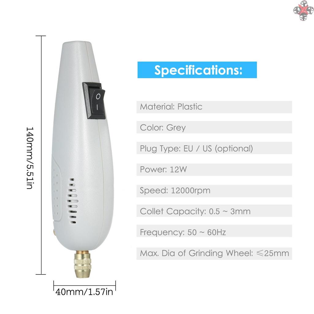 BITS Bộ Máy Khoan Điện Mini Kèm Đĩa Mài Đa Năng