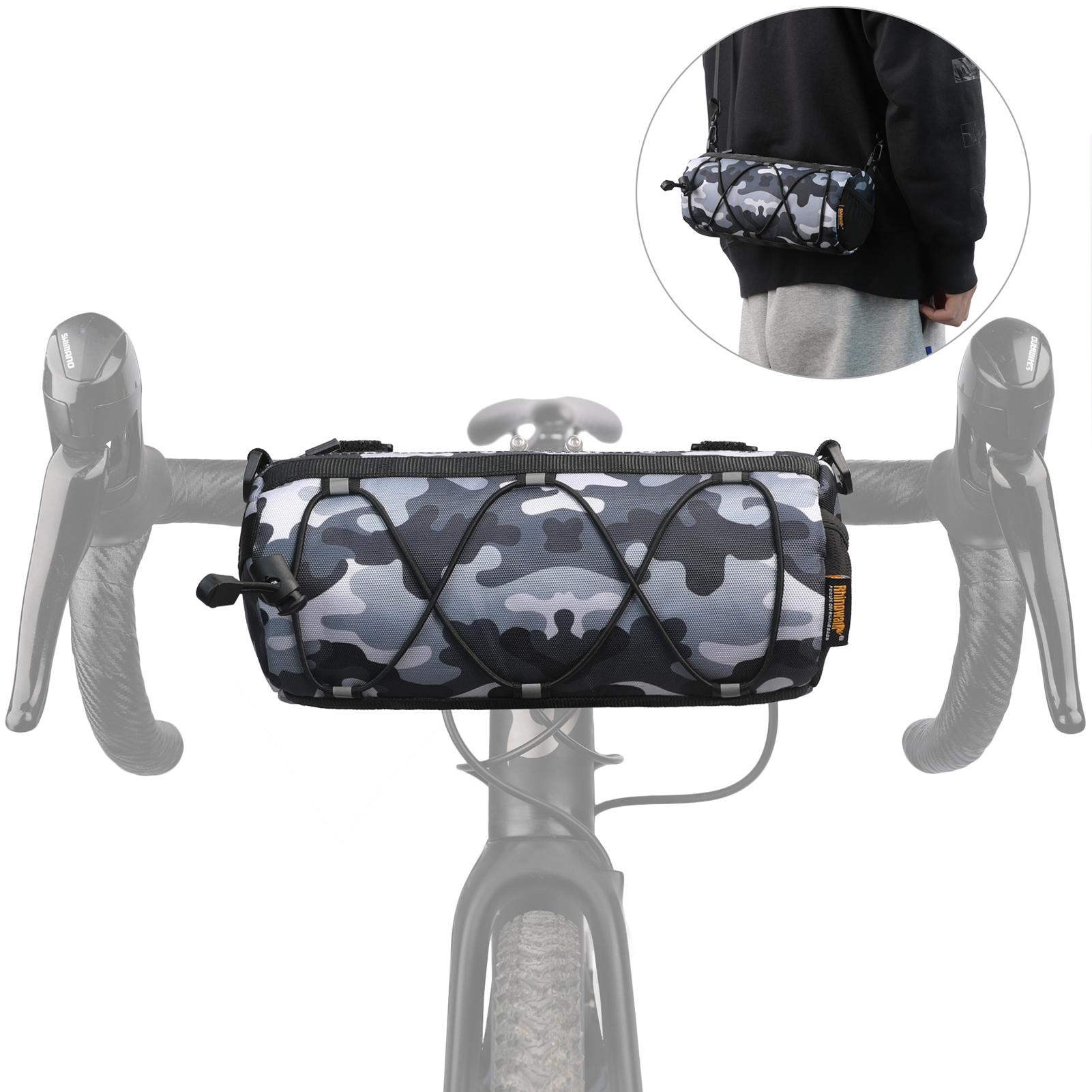 Rhinowalk Practical Bicycle Bag Multifunctional Bike Bag Large Capacity Bike Front Storage Bags Anti-drop Wear-resistant Cycling Bag Crossbody Bag