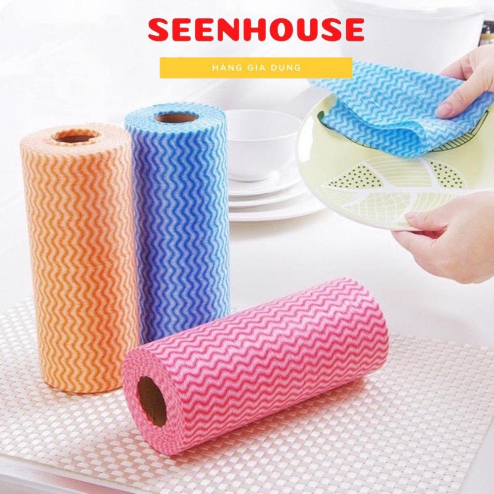 Cuộn Khăn Lau Zic Zắc 50 miếng/cuộn homeeasy