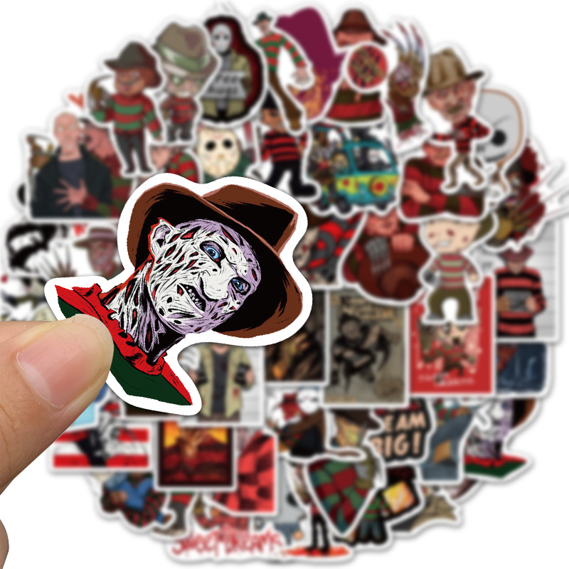 Sticker 50 miếng hình dán Freddy Nightmare