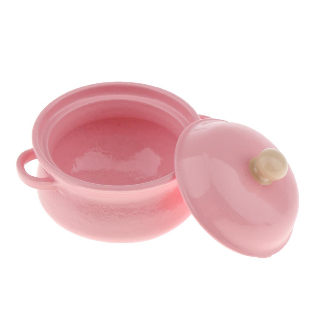 Mini Pots - Miniature Dollhouse 1:12 Soup Pot Dolls Kitchen Decor Accessories