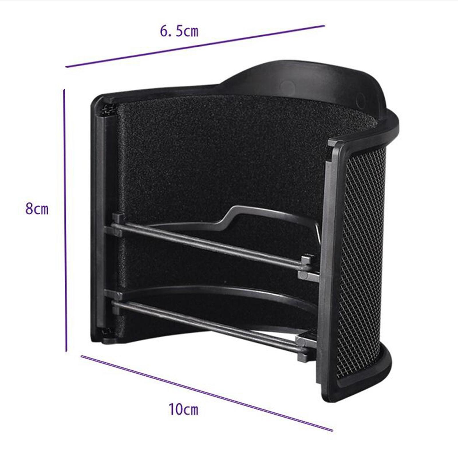 U Shape Microphone POPs Filter, Microphone Windscreen Cover for Streaming Broadcasting Videos Studio Vocal Recording