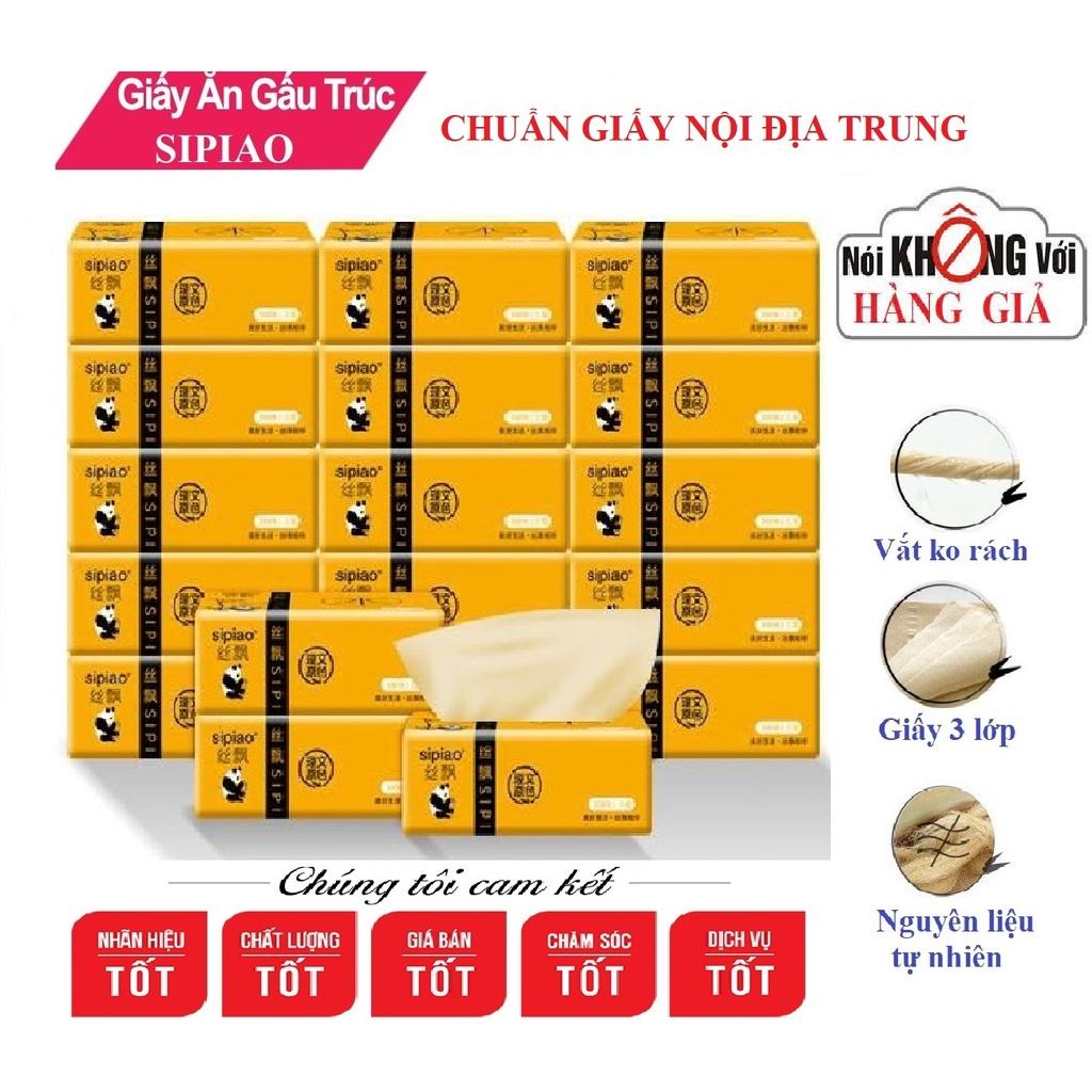 THÙNG 30 GÓI GIẤY ĂN GẤU TRÚC SIPIAO CHÍNH HÃNG CHUẨN NỘI ĐỊA TRUNG