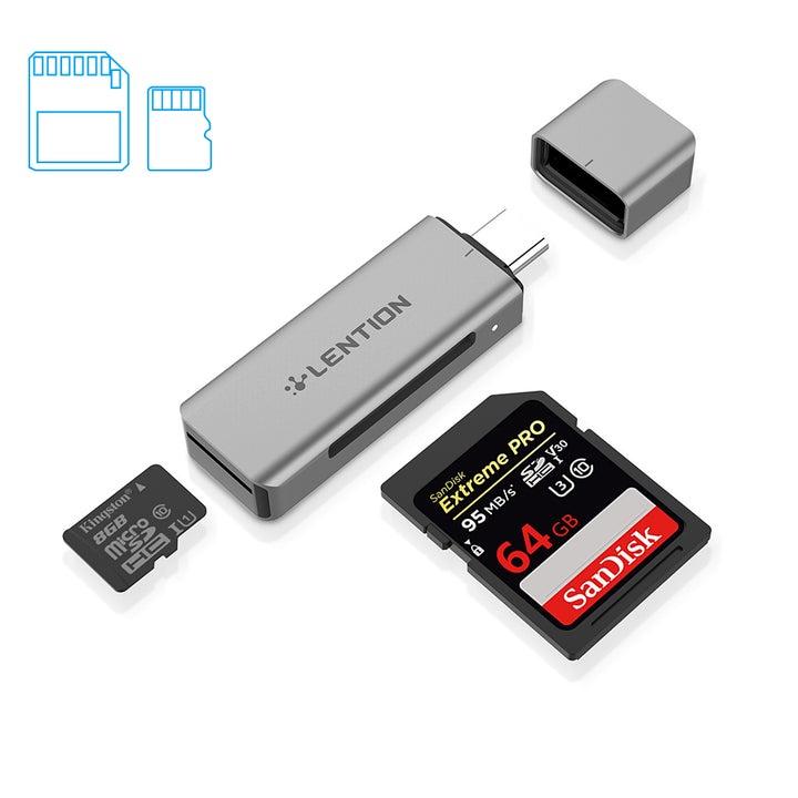 Đầu đọc thẻ nhớ USB Type C Lention C7 - Hàng chính hãng