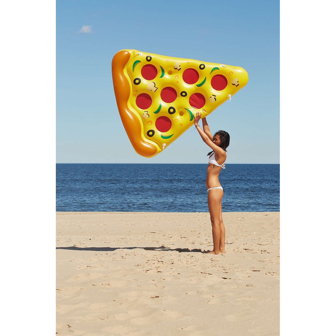 Phao bơi Pizza phụ kiện đi biển kích thước 1m8 khổng lồ