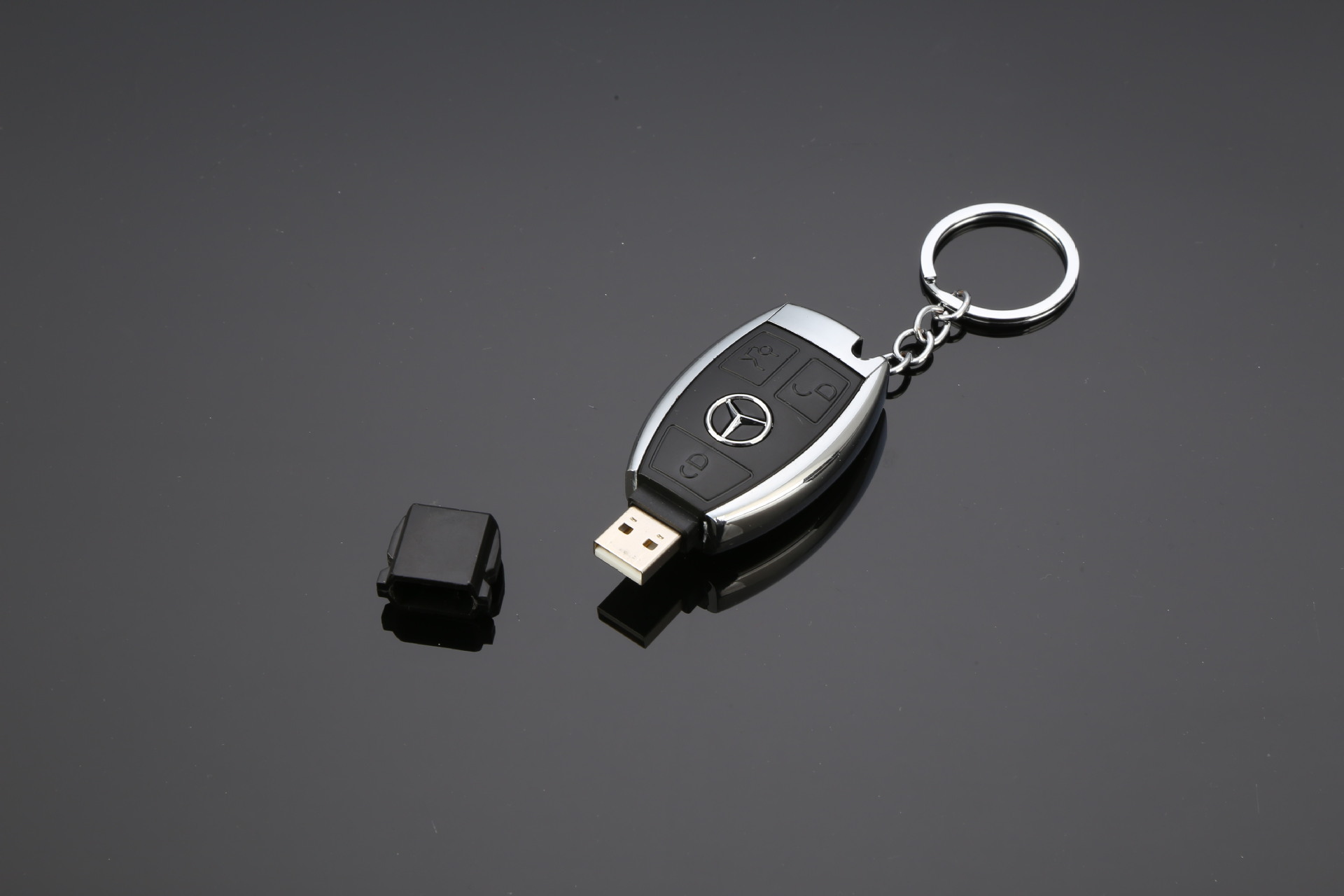 Hột quẹt bật lửa điện sạc usb móc khóa xe hơi MERCEDES fullbox - sạc điện
